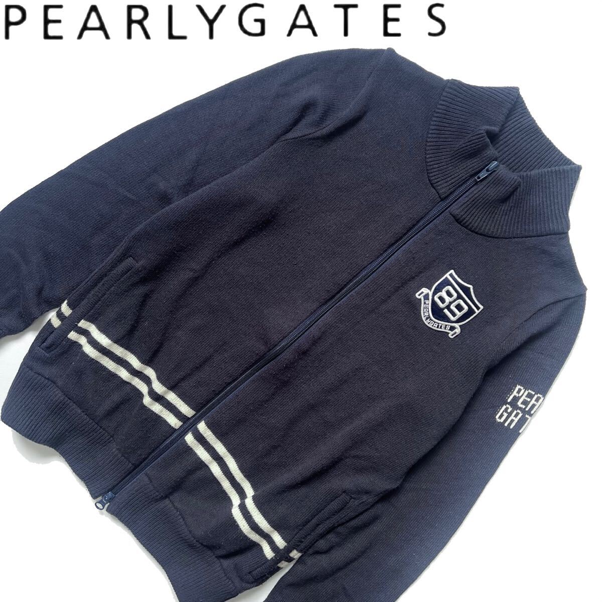 【送料無料】Pearly Gates パーリーゲイツ　ニット　ジップ　ジャケット　レディース　ゴルフ　GOLF ジップ　1 M ブルゾン_画像1