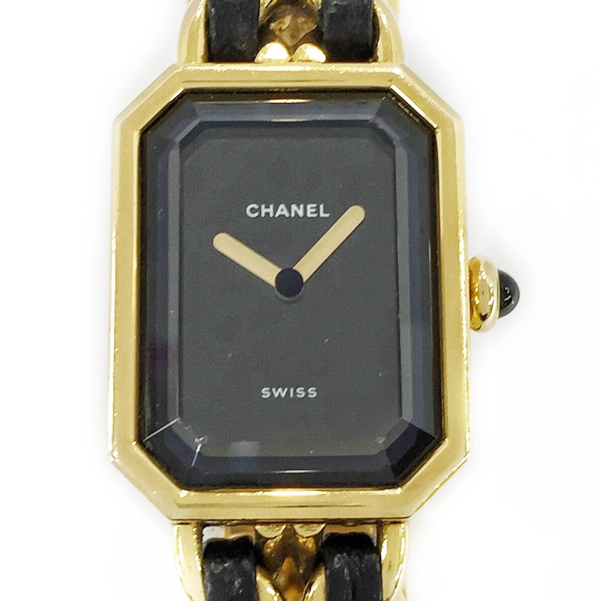  necessary repair goods!! immovable!!CHANEL/ Chanel Premiere GP size S lady's quartz watch 