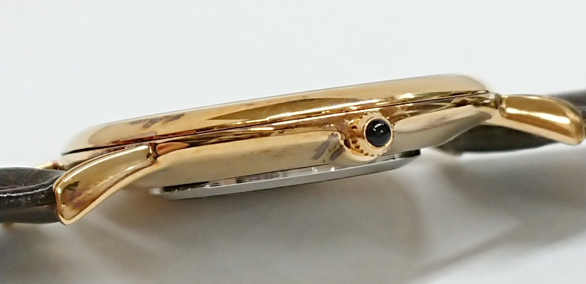 稼動品!! MONTE CELIO/モンテセリオ SUPER SLIM/スーパースリム 文字板に【999.9 FINE GOLD】 クオーツ メンズ ウォッチ USED品 MC-1005＊_画像6