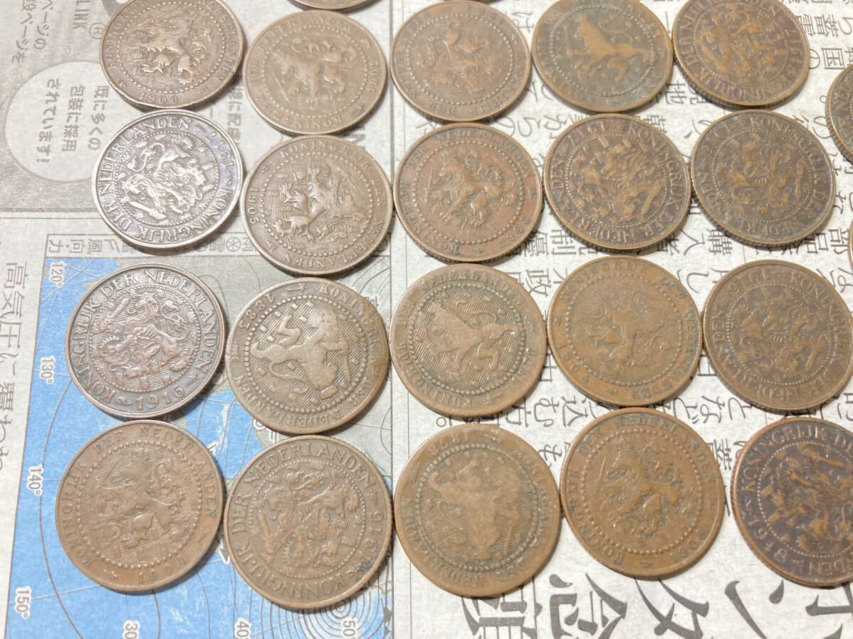 オランダの1セント銅貨　まとめて27枚セット　1878〜1918年　大量　古銭　ヨーロッパ　外国コイン　海外硬貨　外貨　マイナーコイン_画像4
