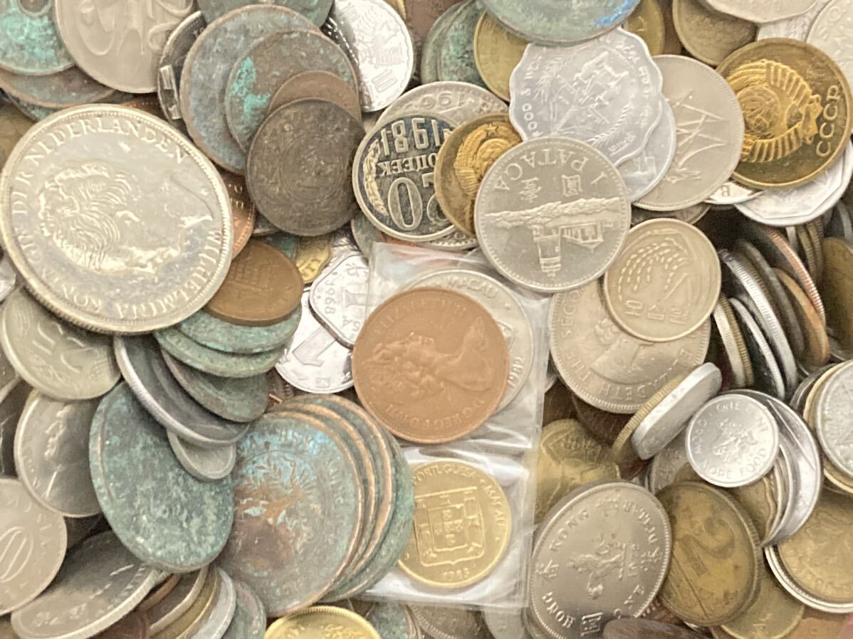 外国や日本の古銭 まとめて約13kgセット 大量 雑銭 アジア ヨーロッパ 海外 日本 雑銭 色々 の画像7