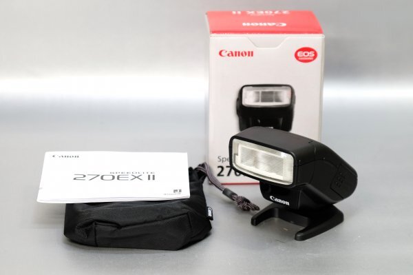 ほぼ未使用【Canon】スピードライト270EX II*バウンス撮影対応*リモートレリーズボタン/スレーブ機能_画像1