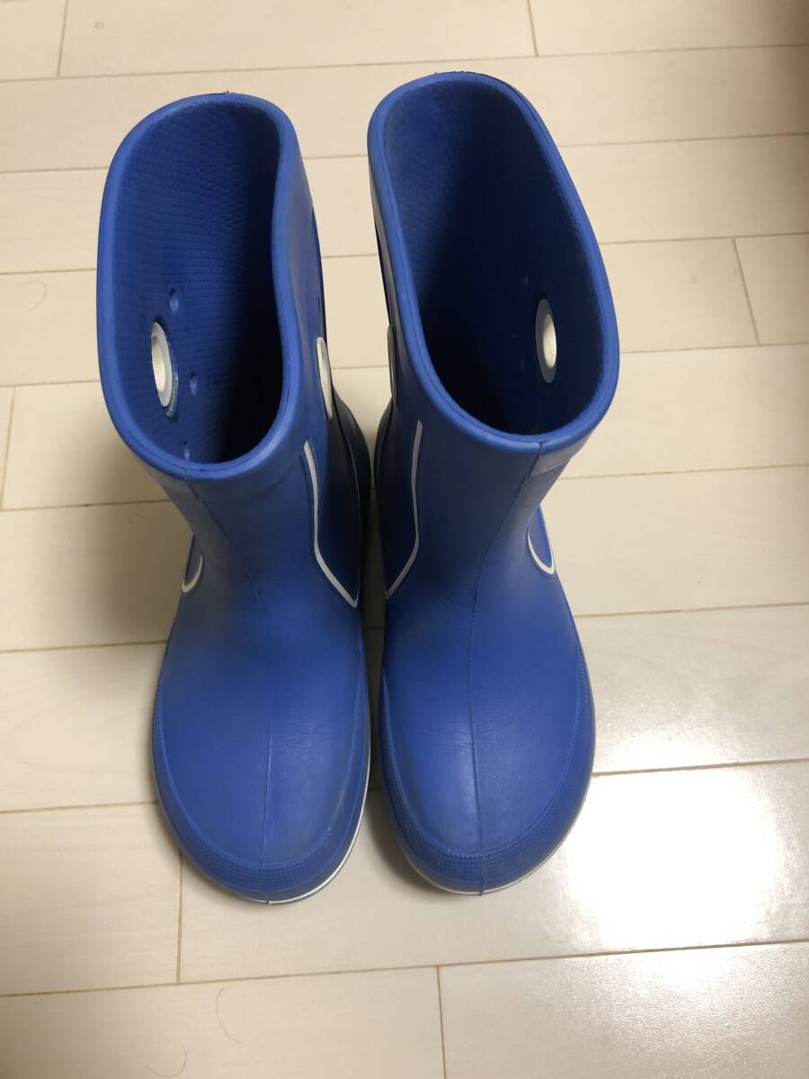 格安スタート　子供用　クロックス　長靴　 レインブーツ　サイズJ3 21㎝　ブルー　青　Crocs_画像1