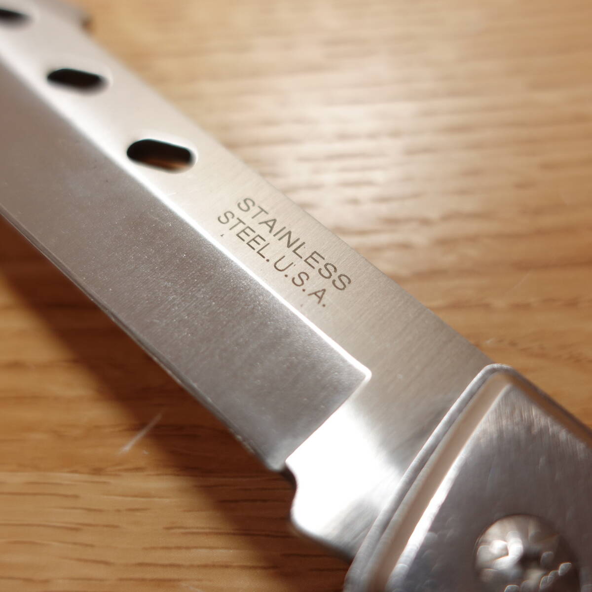 フォールディングナイフ 研ぎ済 大型 ステンレス ほぼ未使用 アメリカ 