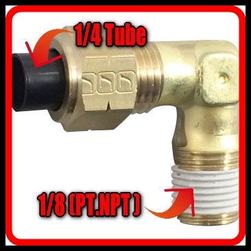  air suspension .!1/4 tube for 1/8o screw height pressure fitting!(PT.NPT combined use )