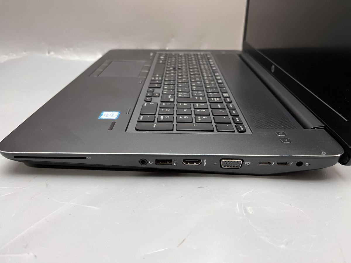 ★1円スタート★HP ZBOOK 17 G3 Xeon E3-1535M v5 32GB SSD新品256GB Win10 Pro★NVIDIA Quadro M4000M 搭載★バッテリー充電不可_画像2