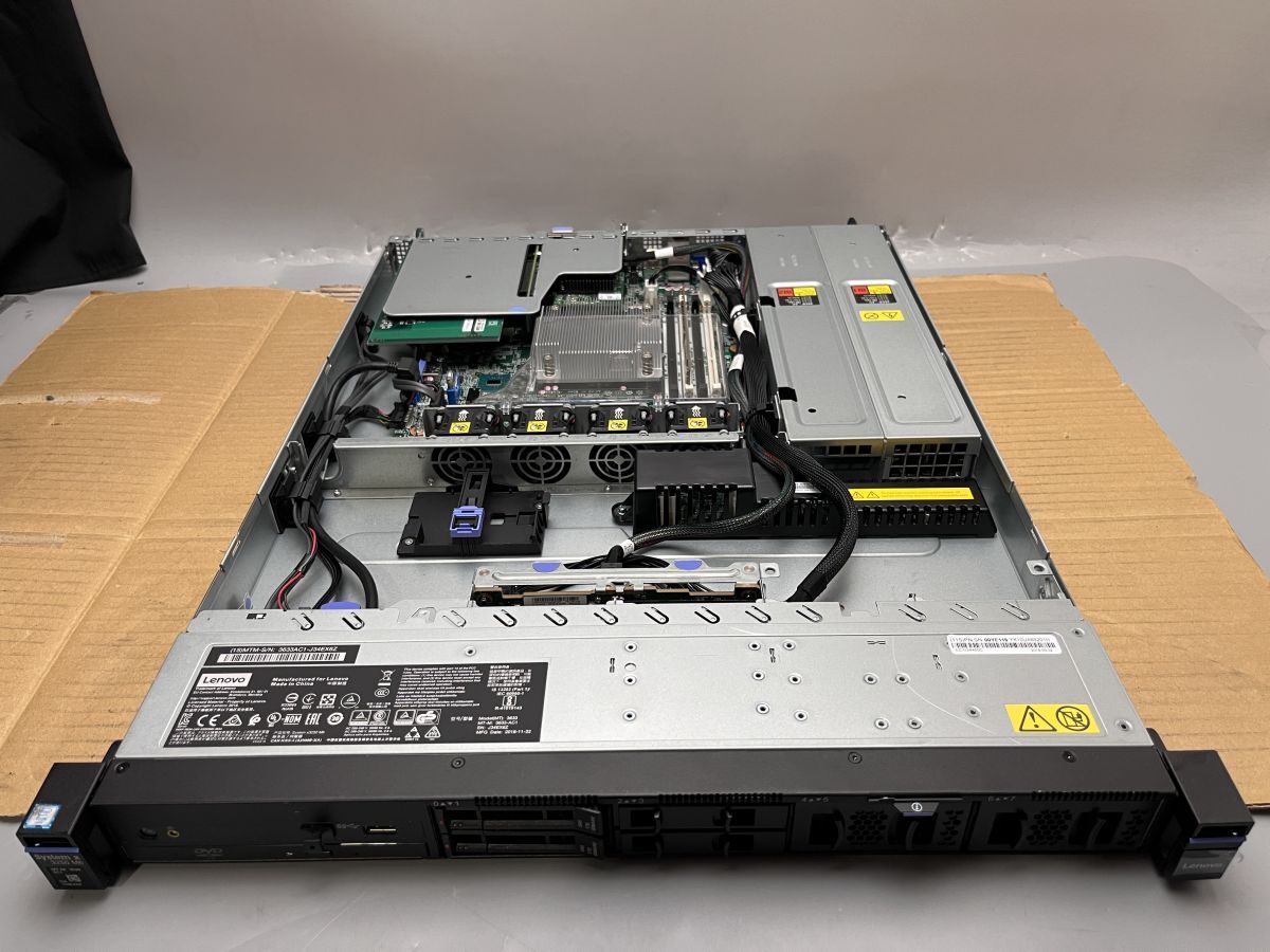 ★1円スタート★Lenovo System x3250 M6 Xeon E3-1230 V5 8GB★現状引渡★ストレージ/OS無★BIOSまでの動作確認★の画像2