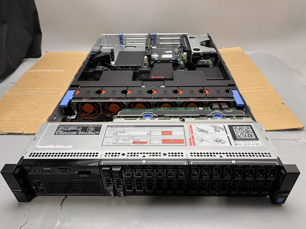 ★1円スタート★DELL PowerEdge R720 Xeon E5-2667 V3 メモリ128GB★現状引き渡し★ストレージ/OS無★BIOS起動までの動作確認★AC付★の画像2