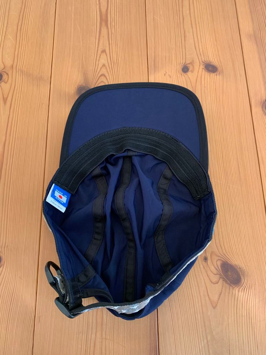 帽子　キャップ　KAVU カブー　ストラップキャップ　ロクヨン（60／40）クロス製　ネイビー　未使用　日本製　フリーサイズ