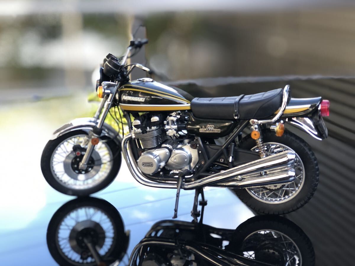 ★昭和とVANと おもちゃ★ Wit's MILE STONE KAWASAKI ZIIA 750RS キャンディトーン イエロー 玉虫カラー　1 / 12_画像1