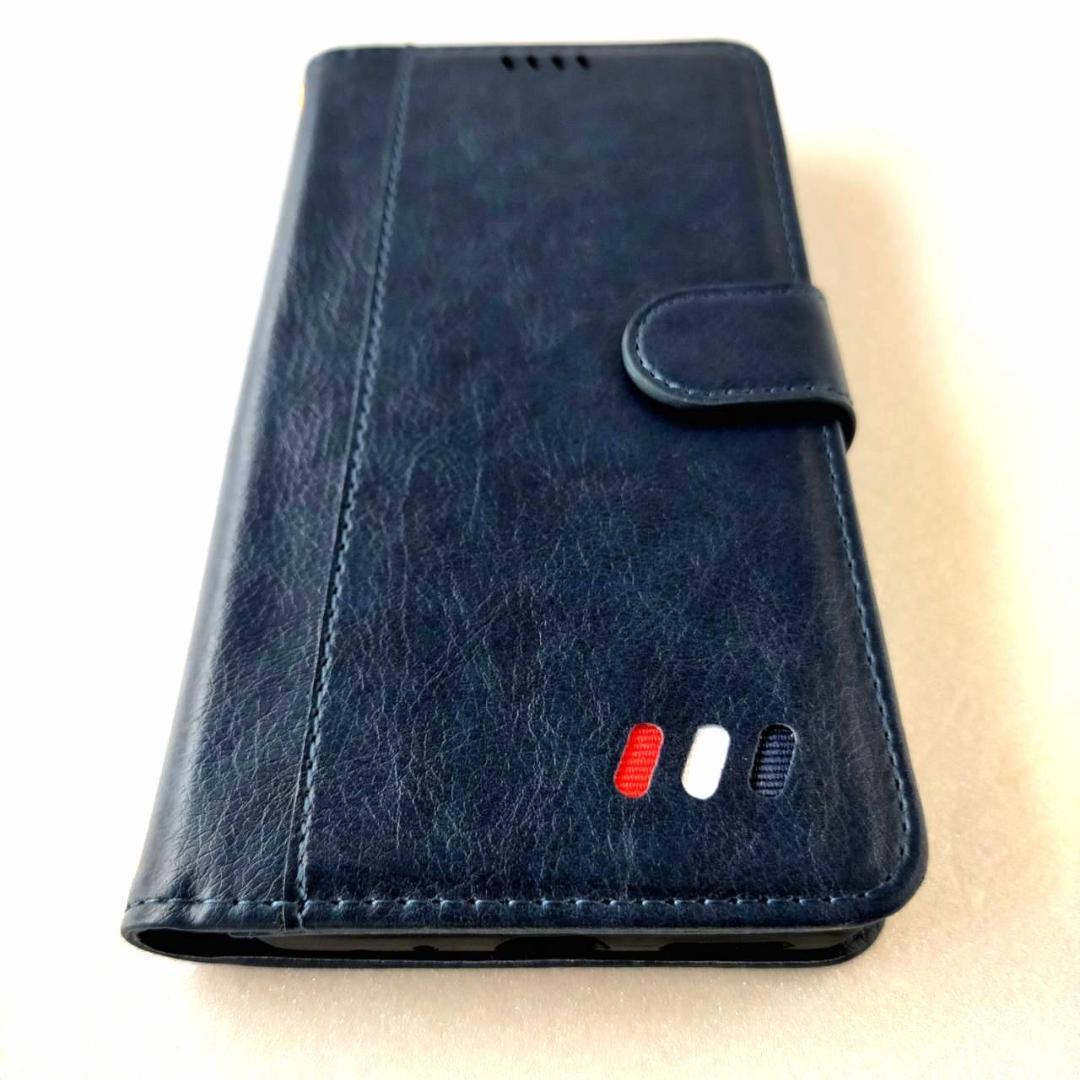 Redmi Note10JE Note10T 手帳型ケース 紺色 かわいい_画像6