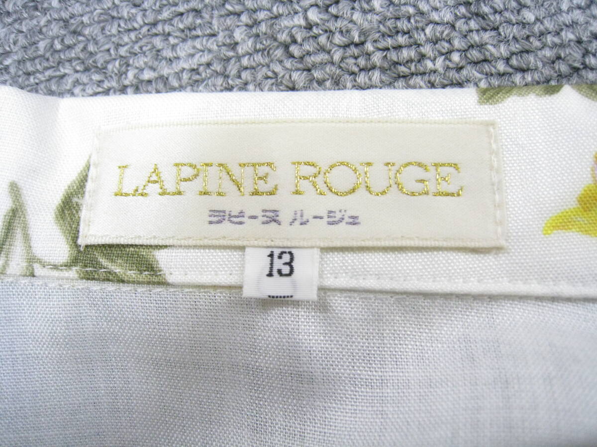 LAPINE ROUGE■ラピーヌ ルージュ 花柄 長袖 ジャケット レディース 大きいサイズ13_画像7