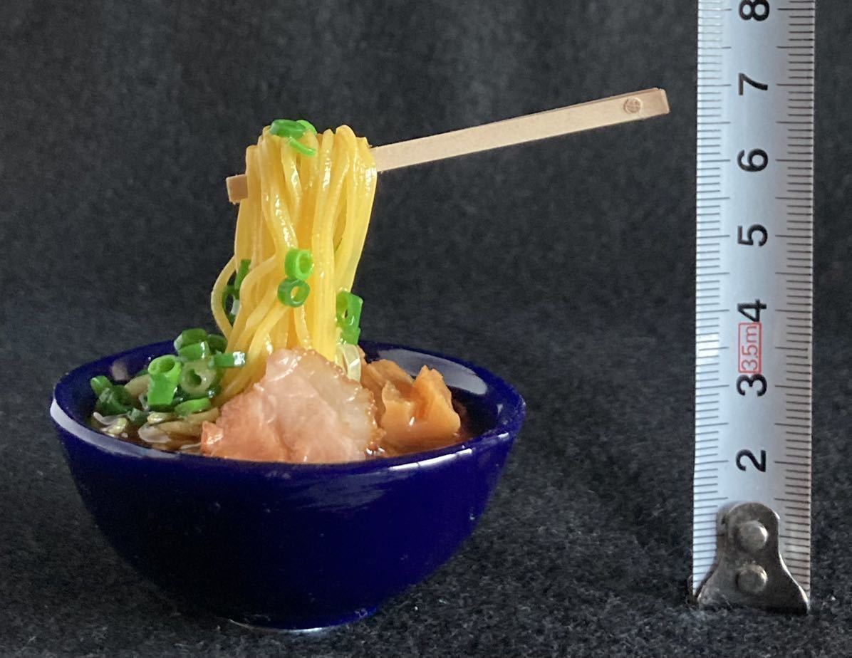 食品サンプルミニサイズ　アイデアラーメン紺器　マグネット_画像5