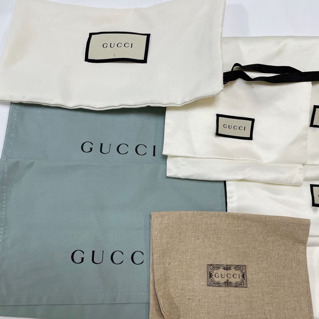 グッチ GUCCI 保存袋 財布用　ポーチ用　布袋　8枚セット　おまとめ_画像2