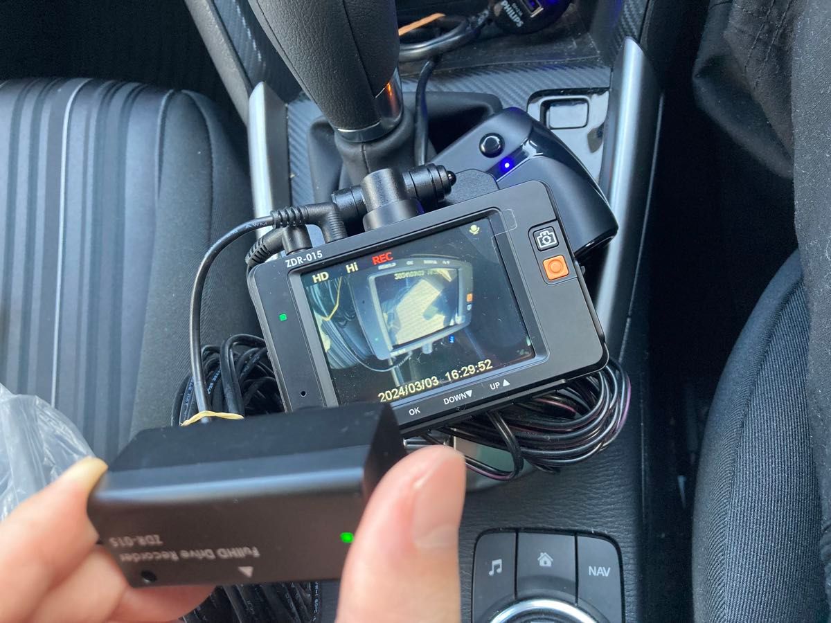 ドライブレコーダー 前後2カメラ コムテック ZDR-015 ノイズ対策済 フルHD高画質 常時 衝撃録画 GPS搭載