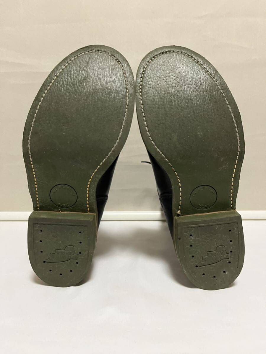 RED WING Red Wing 919roga- boots 8 1/2 E braided up feather tag green sole 