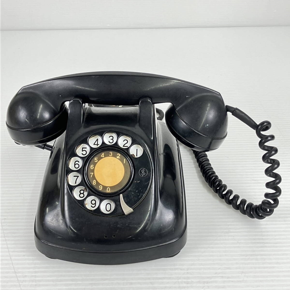 2402601-022 黒電話 電話機 4号C共電式 NEC ダイヤル式 昭和レトロ _画像1