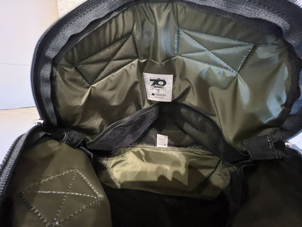 レスポートサック LeSportsac リュックサック DOUBLE TROUBLE BACKPACK 2442 U138 ピーナッツジオメトリック タグ付き 新品_画像4