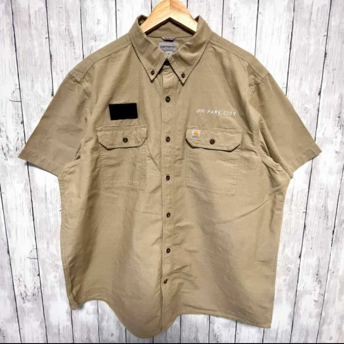 カーハート Carhartt 半袖シャツ ワークシャツ メンズ ワンポイント XLサイズ 3‐335の画像2