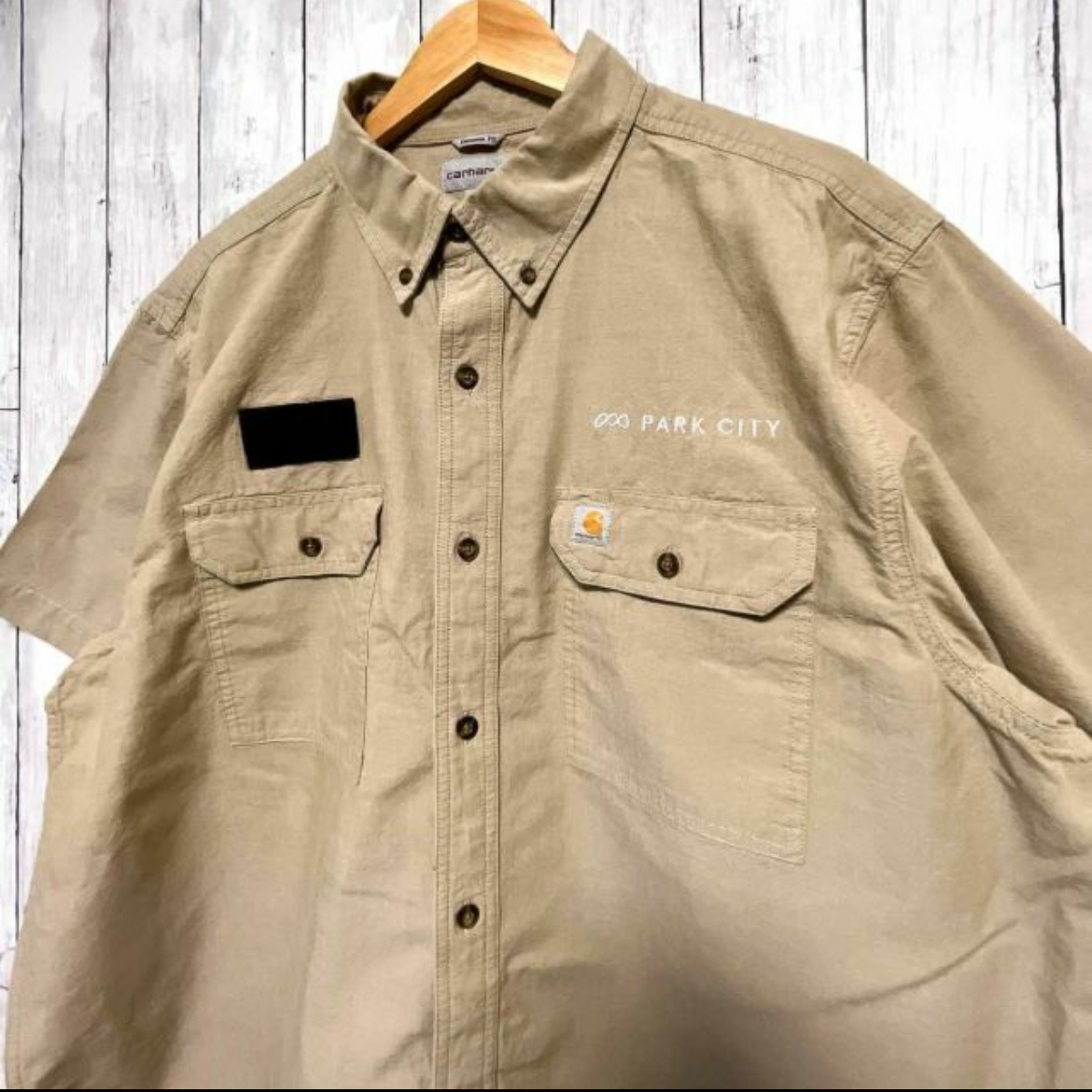 カーハート Carhartt 半袖シャツ ワークシャツ メンズ ワンポイント XLサイズ 3‐335の画像3