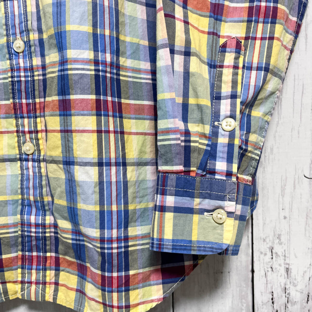 ラルフローレン Ralph Lauren チェックシャツ 長袖シャツ レディース ワンポイント コットン100% XLサイズ 5‐500