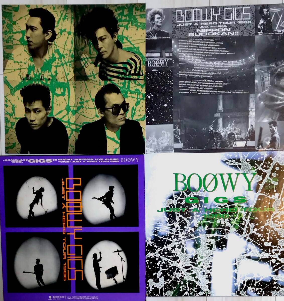 レコード 【見本盤】BOOWY ２枚まとめて 「GIGS Just A Hero Tour 1986」 / 「BAD FEELING・NO NEW YORK」_画像7