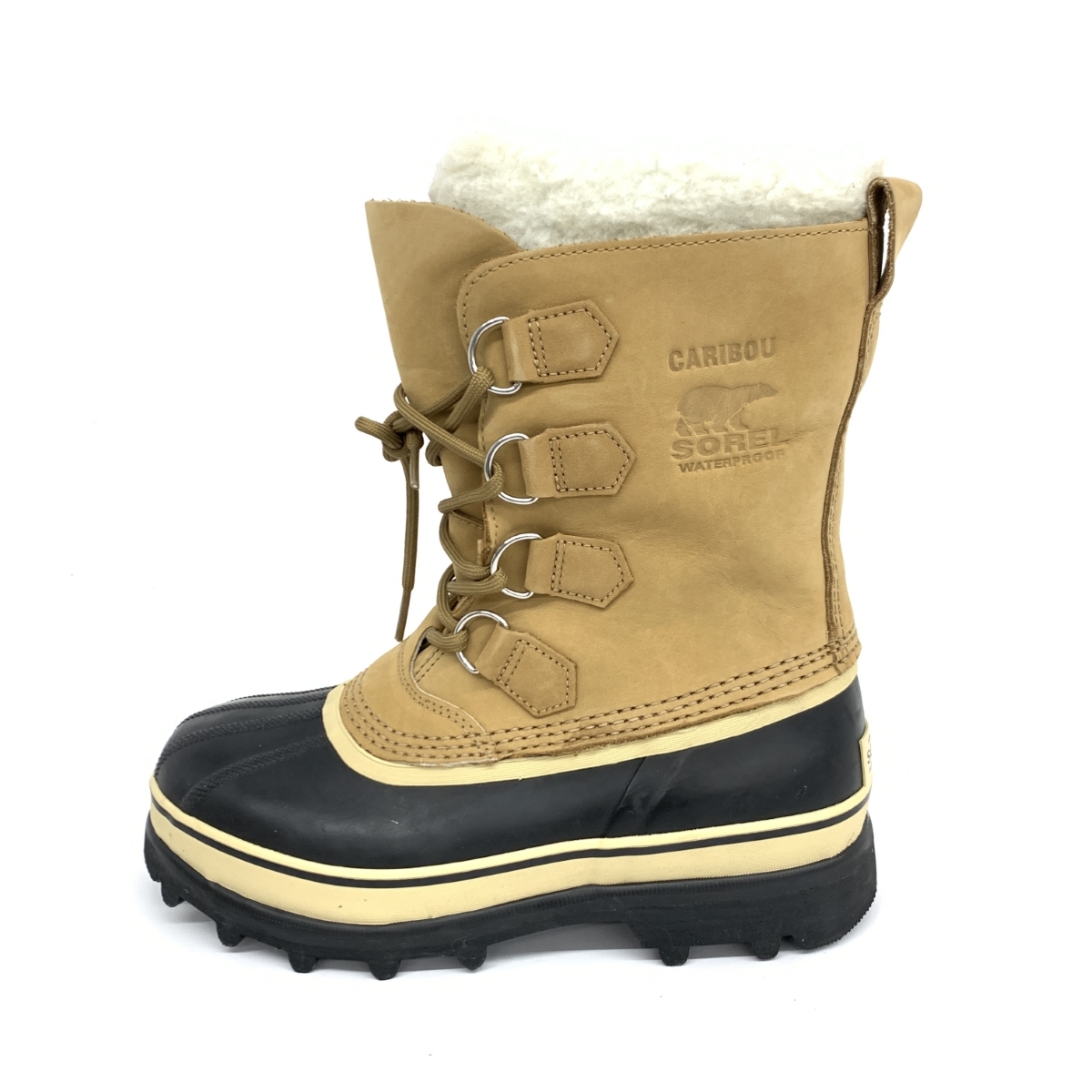 美品◆SOREL ソレル カリブー スノーブーツ 24◆ ブラック スエード レディース 靴 シューズ ブーティー boots_画像2