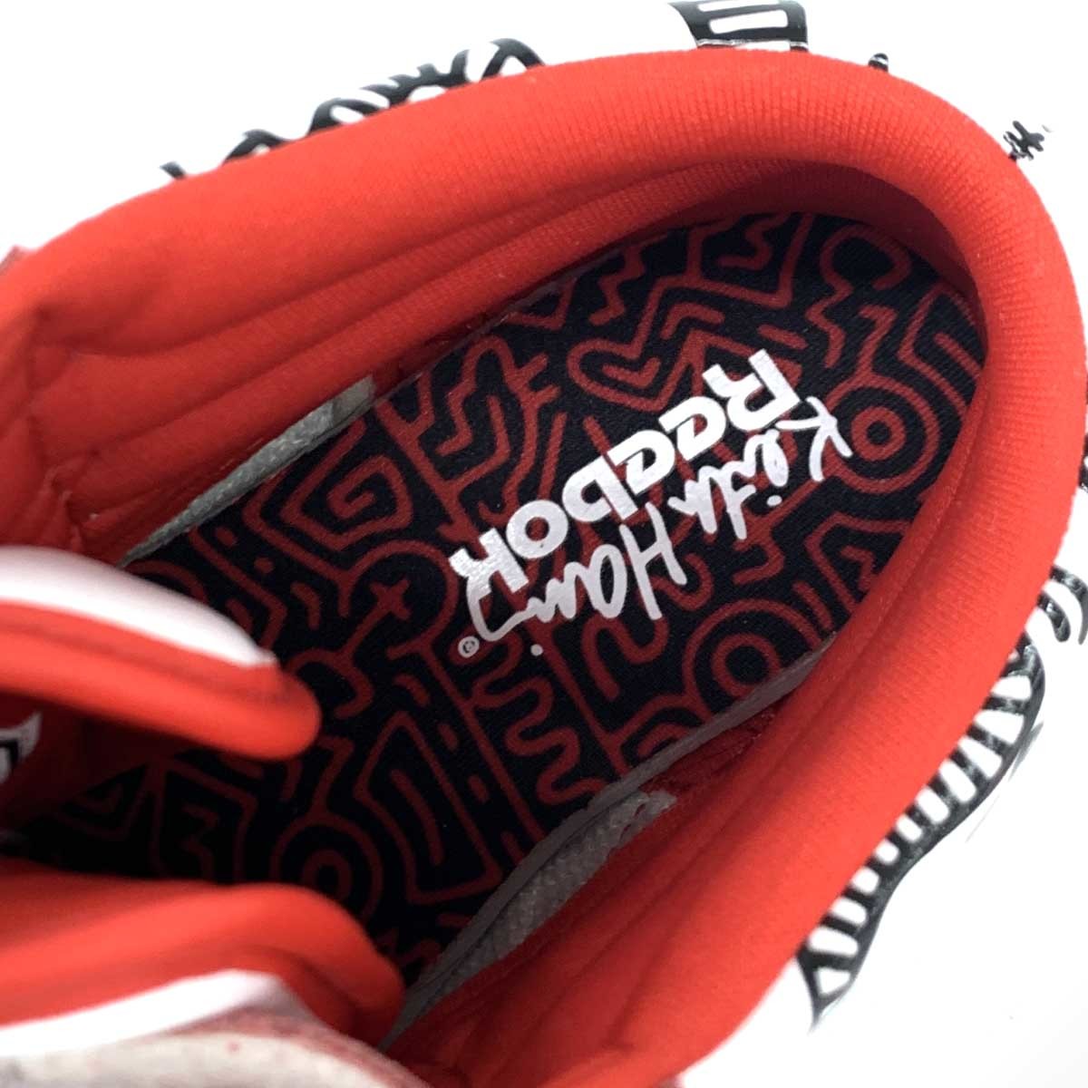 美品◆Reebok×Keith Haring リーボック×キースヘリング スニーカー 23.5◆ ホワイト×レッド レディース 靴 シューズ sneakers_画像8