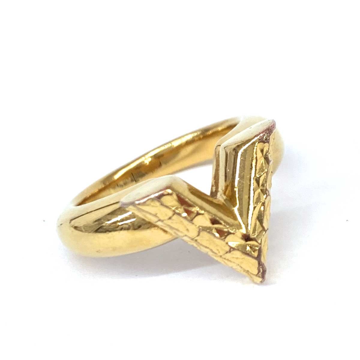 *LOUIS VUITTON Louis Vuitton Esse n car ru ring LS size *M67445 LE0178 Gold color lady's ring accessory accessory 