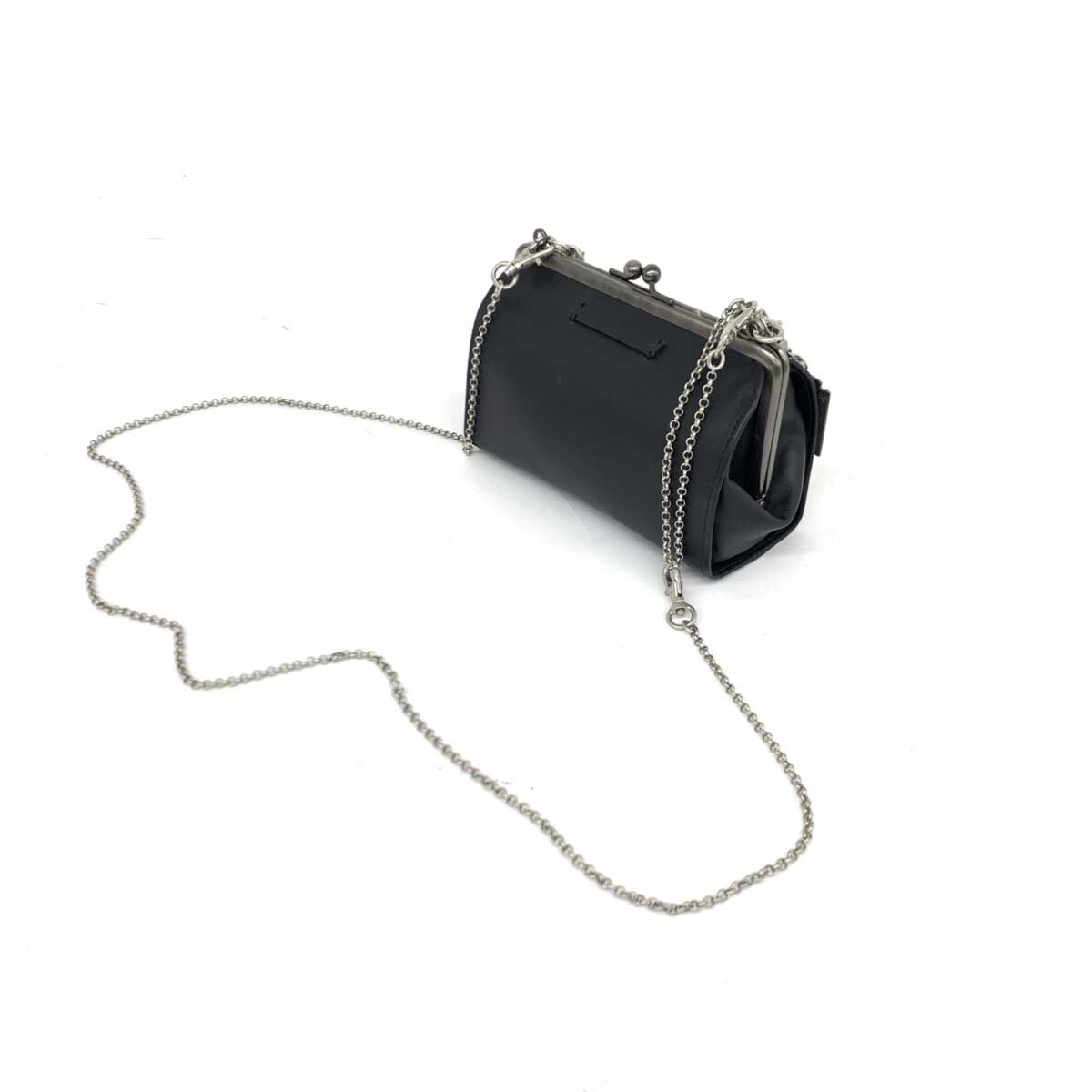  beautiful goods *JEAN PAUL GAULTIER Jean-Paul Gaultier shoulder bag * black bulrush . lady's diagonal ..bag bag 