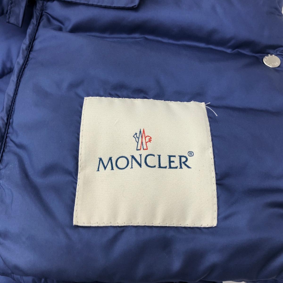 ◆MONCLER モンクレール ダウンベスト キッズサイズ12Y◆ ブルー ダウン90％ キッズ LIANE アウター 子供服 男の子 ボーイズ 小学生_画像5