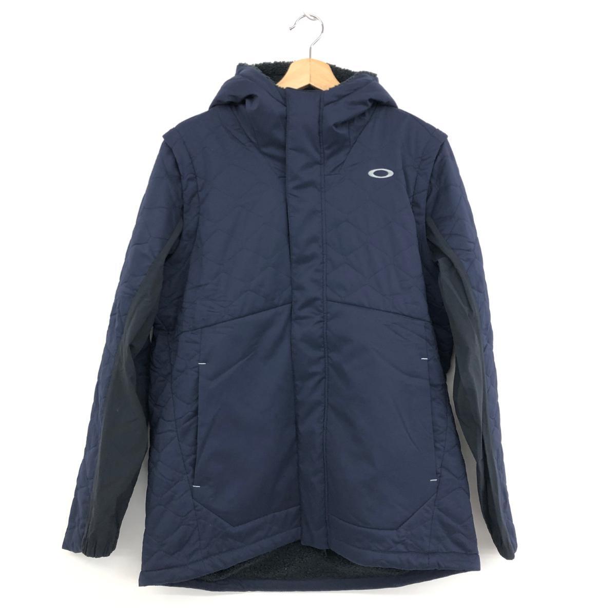 未使用品◆OAKLEY オークリー ジップアップ ジャケット XXL◆ ネイビー メンズ アウター UNEVEN PUFF JACKET 2WAY ベスト 16