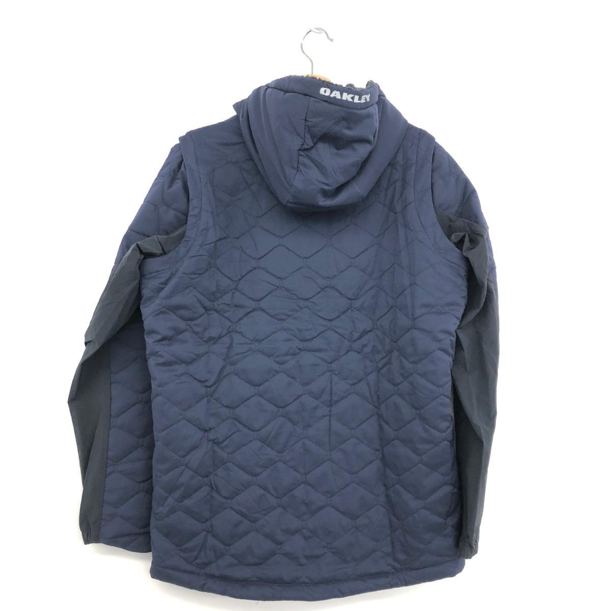 未使用品◆OAKLEY オークリー ジップアップ ジャケット M◆ ネイビー メンズ アウター UNEVEN　PUFF　JACKET 2WAY ベスト 28_画像2