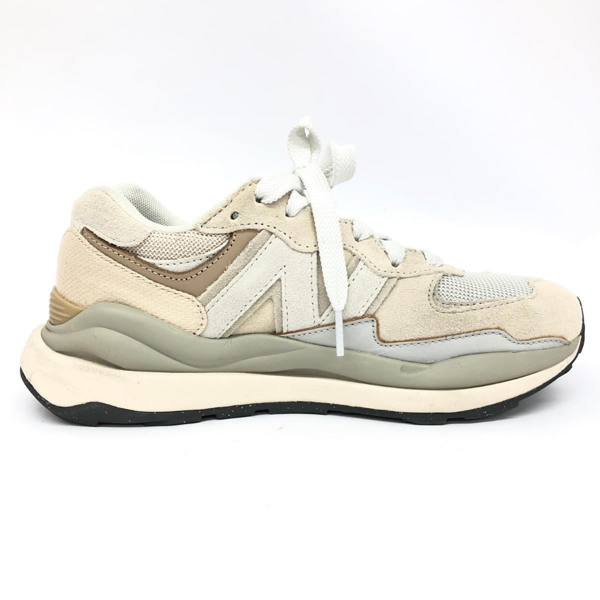 良好◆new balance ニューバランス スニーカー 23.5◆M5740GRM ホワイト スエード レディース 靴 シューズ sneakers_画像3