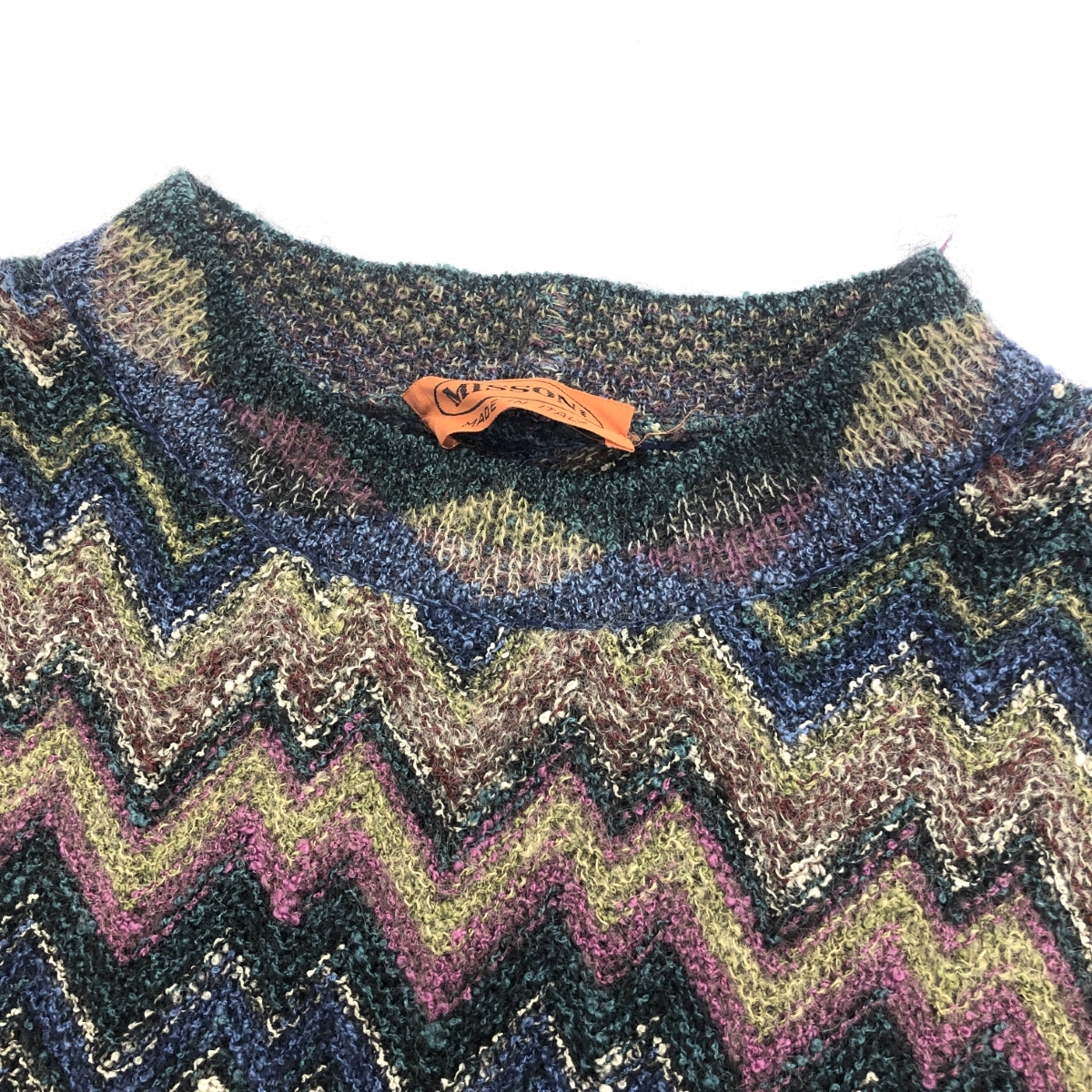 *MISSONI Missoni knitted * multicolor men's tops mo hair .