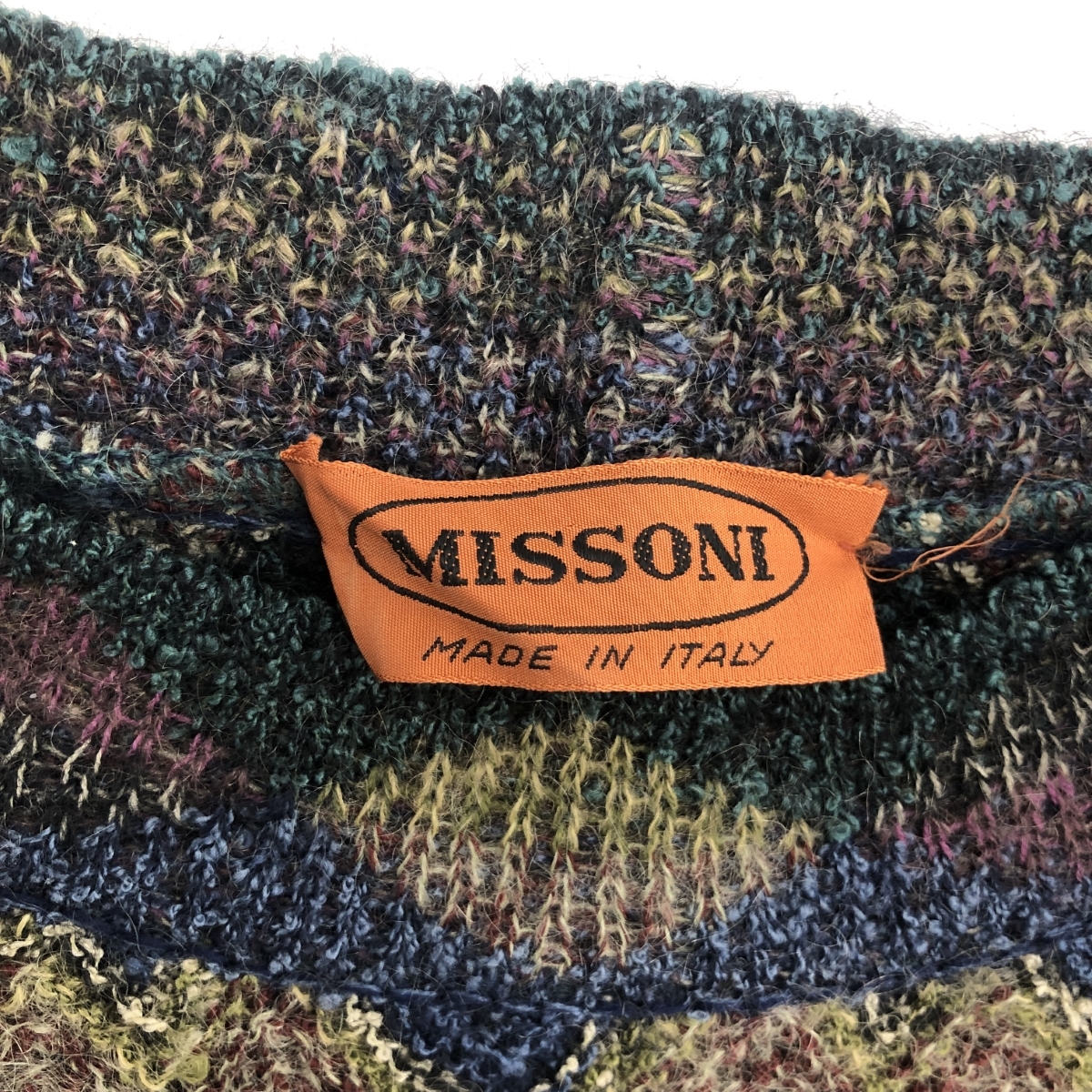 *MISSONI Missoni knitted * multicolor men's tops mo hair .