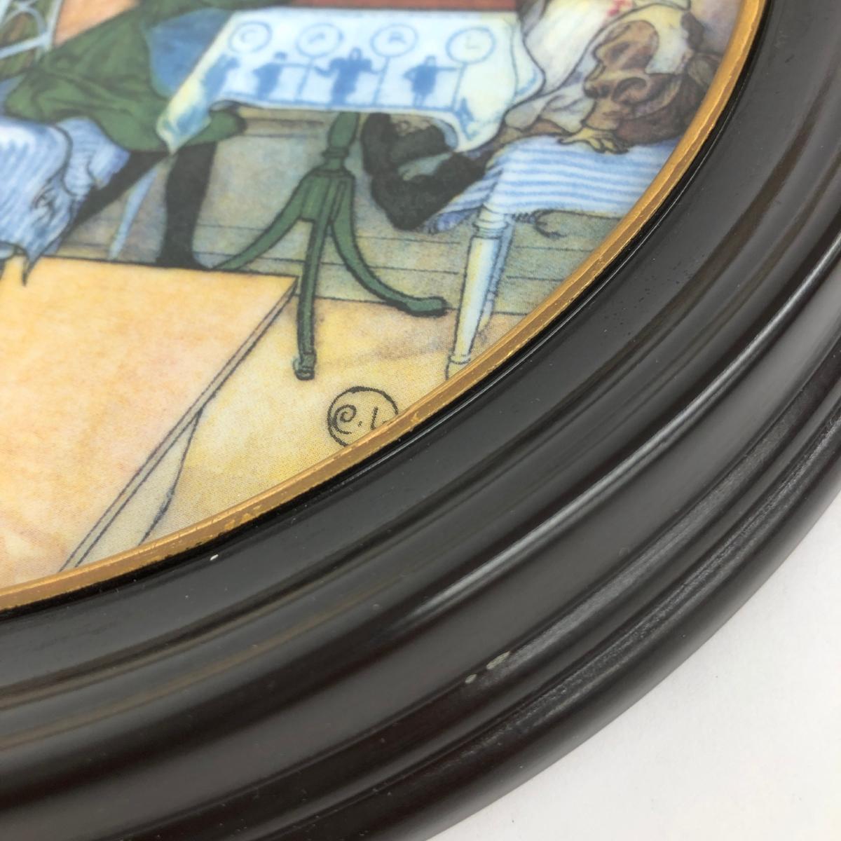 ◆ROYAL COPENHAGEN ロイヤルコペンハーゲン カール・ラーション 陶板画 飾り皿 絵皿 26cm ◆ マルチカラー インテリア interior_画像6