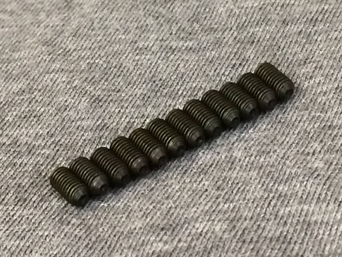 弦高調整イモネジ 黒 SMC Saddle Height Screws Black Set (12) M3(6mm×12）日本全国送料無料！_画像3