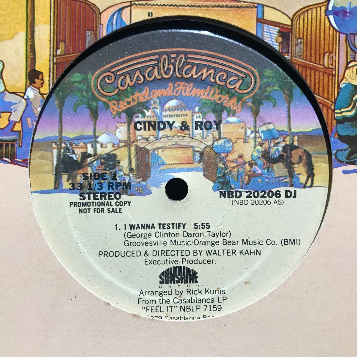 Cindy & Roy / I Wanna Testify USプロモ盤_画像2