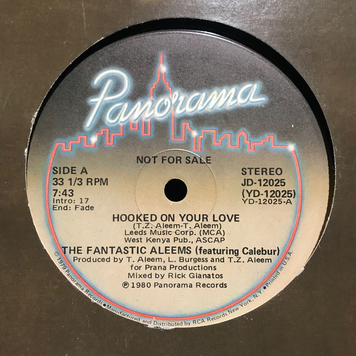 The Fantastic Aleems / Hooked On Your Love US盤_画像2