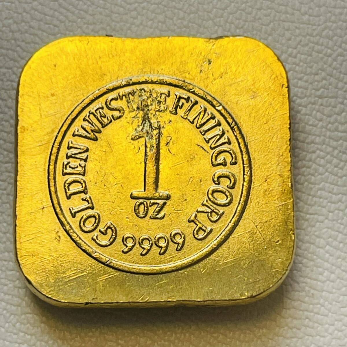 オーストラリア 硬貨 古銭 ゴールデンウェスト インゴッド 記念幣 メタル 重10.90gの画像2
