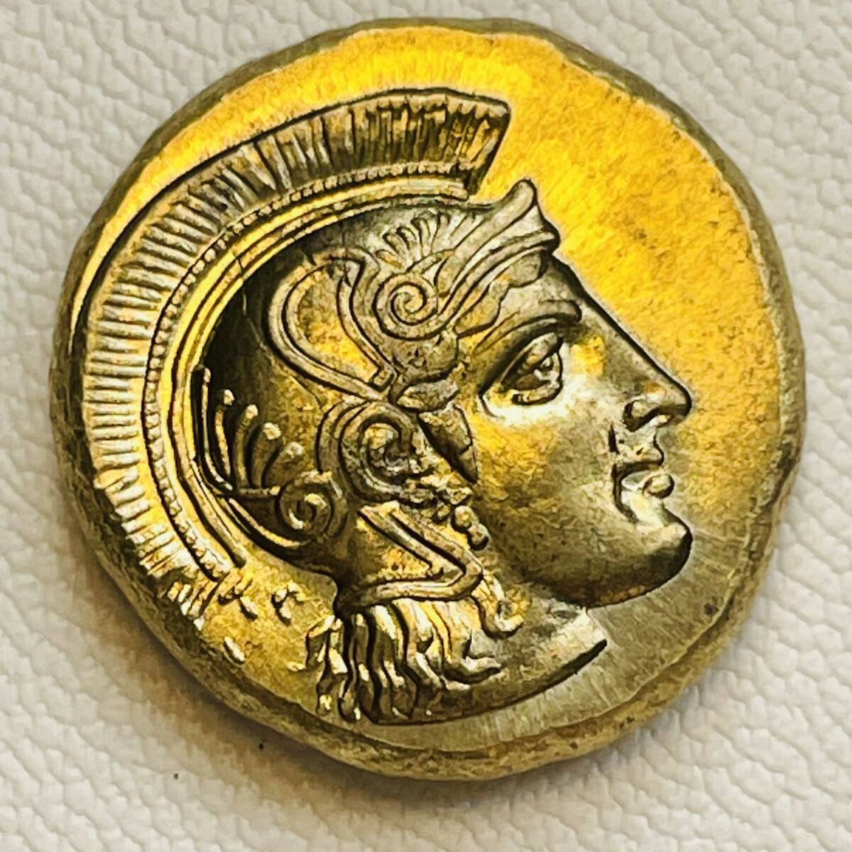 ギリシャ 硬貨 古銭 タソス島 豊穣神 ワインの神 ディオニューソス 英雄ヘーラクレース ドラクマ コイン 重4.94g_画像1