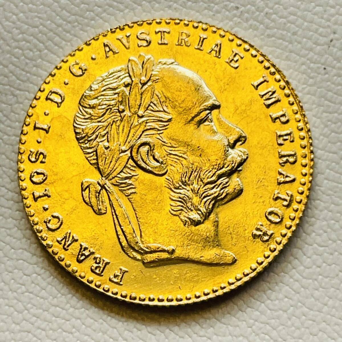 オーストリア帝国 硬貨 古銭 フランツ・ヨーゼフ 1 世 1915年 帝国の鷲 ハプスブルク紋章 国章 コイン 重3.33g_画像2