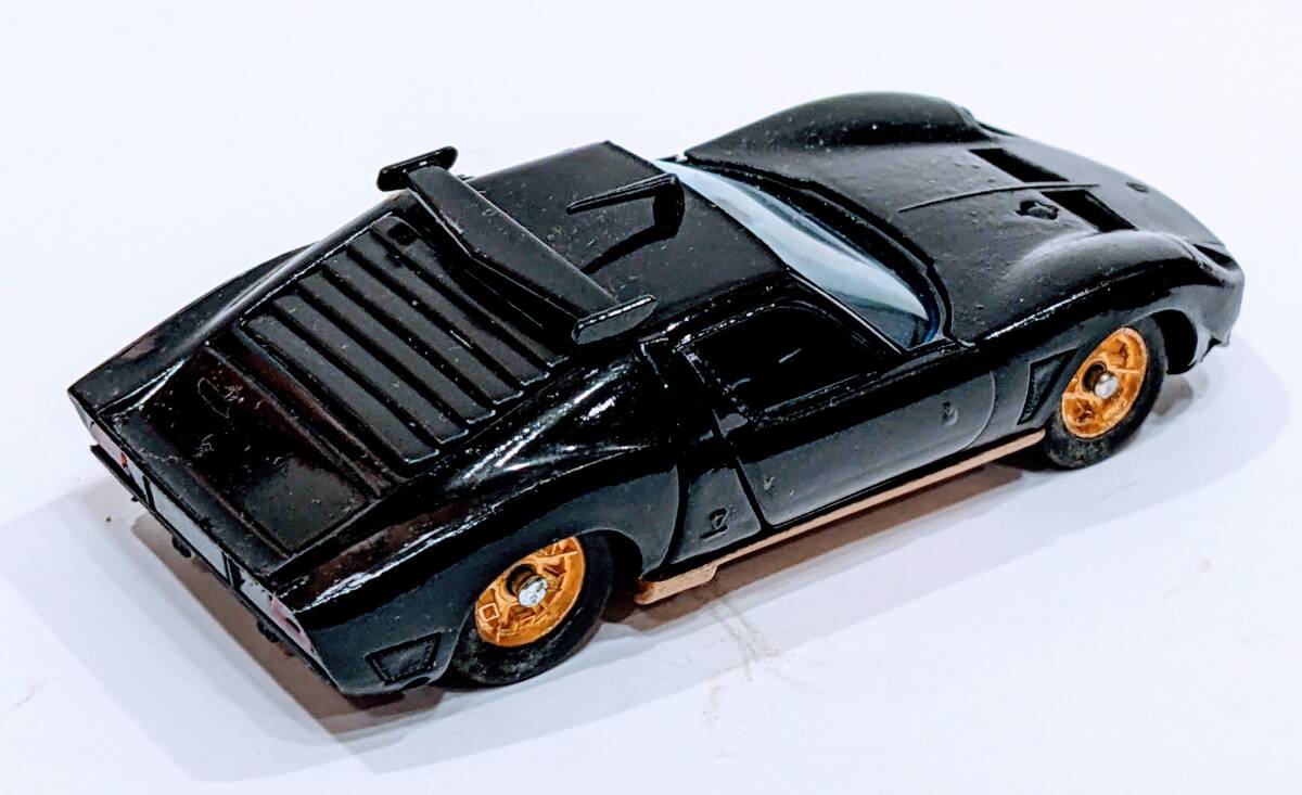 【当時物】サクラのスーパーカー　ランボルギーニ・イオタ　黒　箱付き　1/43　日本製_画像2