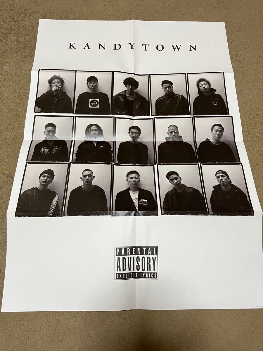 KANDYTOWN「ADVISORY」ポスター付き(35㎝×50㎝)〈初回生産限定盤（CD+DVD）新品未使用品です。