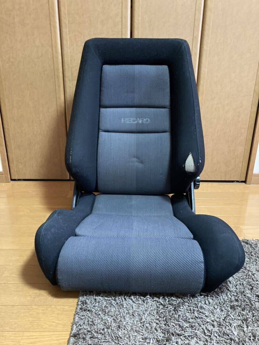 送料無料 ジャンク扱い RECARO レカロ LX ブラック グレー レカロシート 助手席 トヨタ スープラ 70_画像1