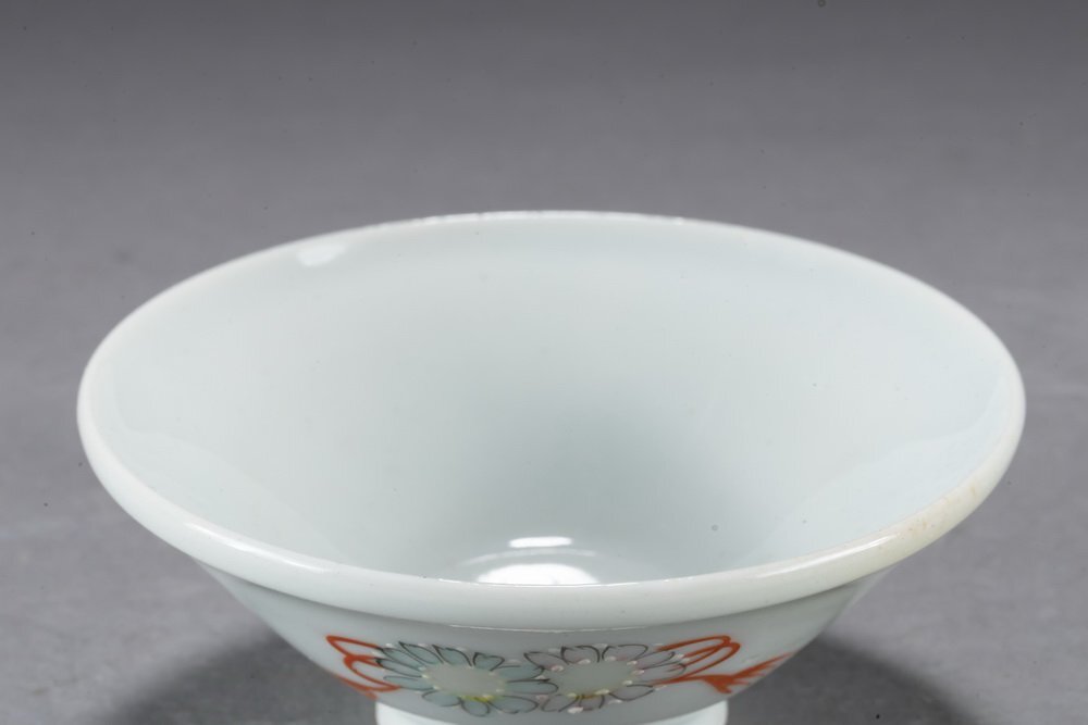 【華】某有名収集家買取品 時代物 施釉陶 青瓷建水 色絵茶盃 茶道具 美術 骨董品YA230698403-QE_画像9