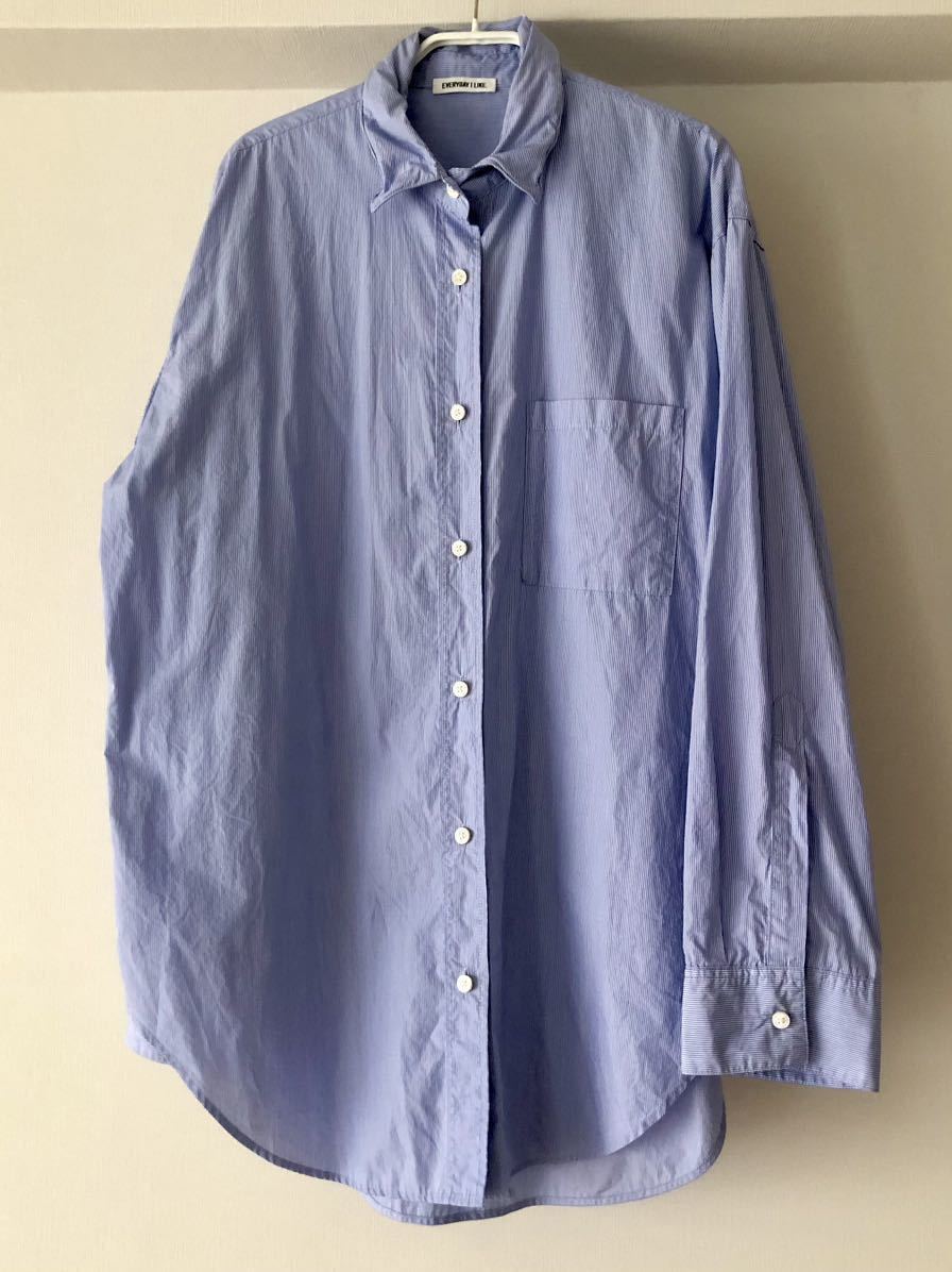 ドゥーズィエム クラス Deuxieme Classe Big Wash シャツ ブルー