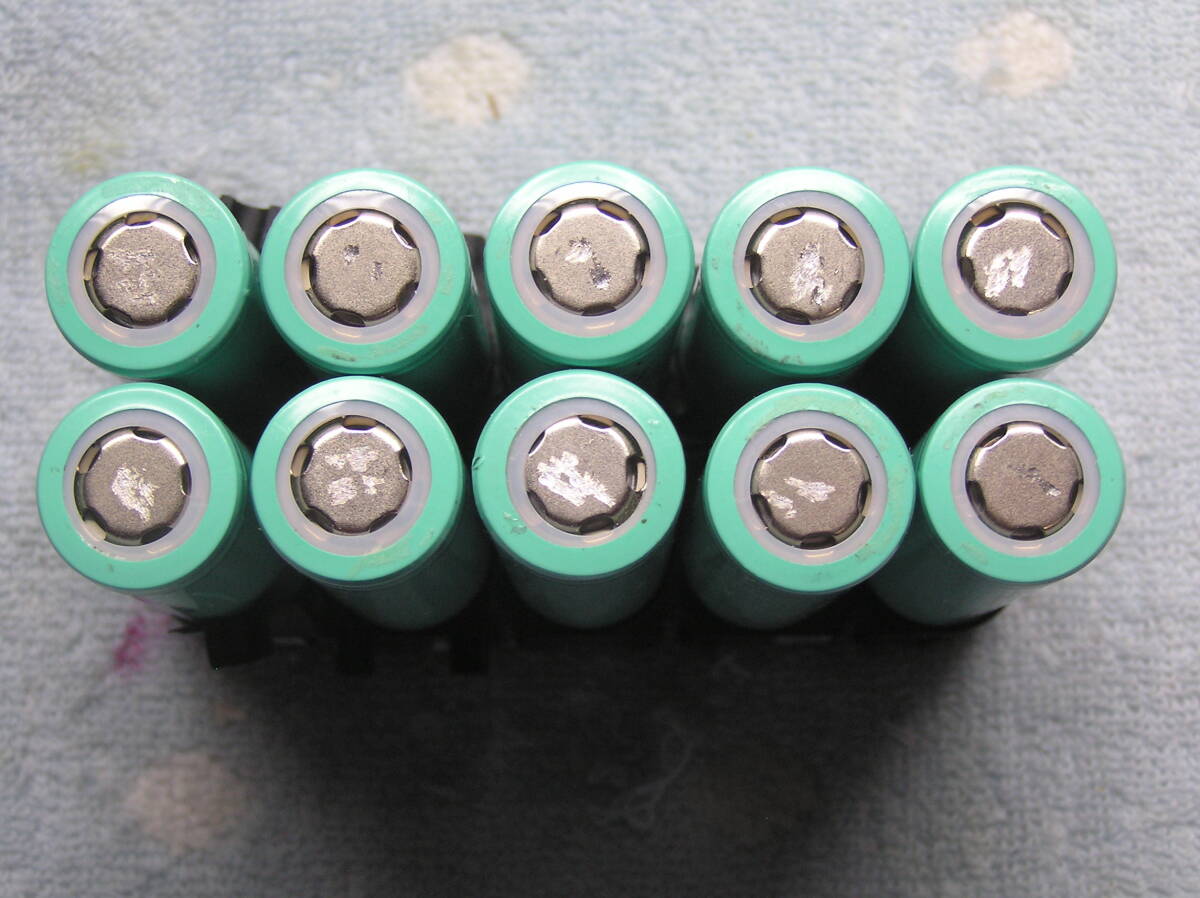 ＩＮＲ１８６５０ リチウムイオン電池 １０本セット 1900mA～／4.10～4.15V　（送料込み）_画像2