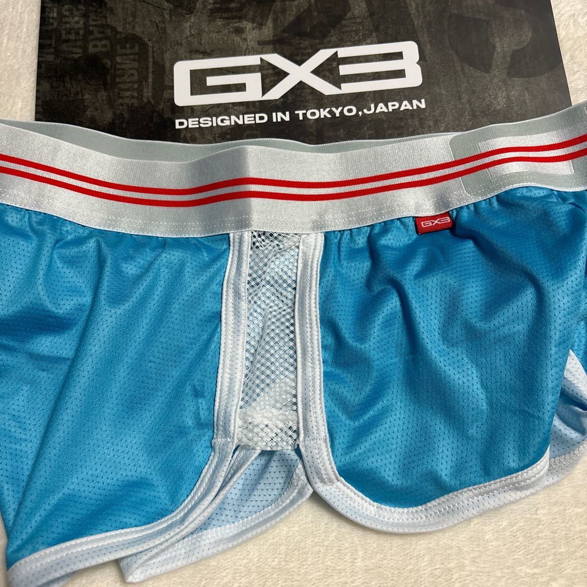 GX3 ジーバイスリー メッシュトランクス XLサイズ 2枚セット ホワイト　ブルー